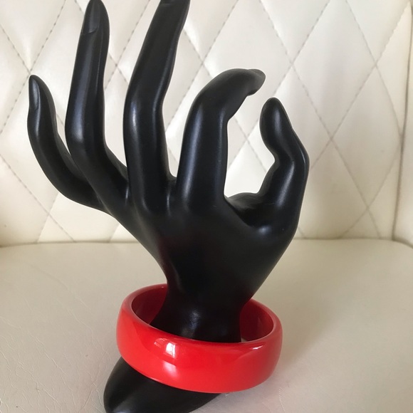 Cherry Red Vintage Bangle Bracelet - Picture 2 of 4